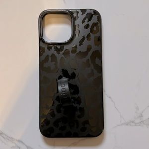 Loopy iPhone 13 Pro Max case in midnight leopard